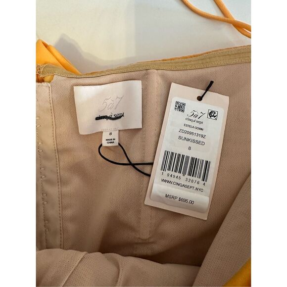 Cinq à Sept Estela Side Slit Gown - Picture 10 of 11